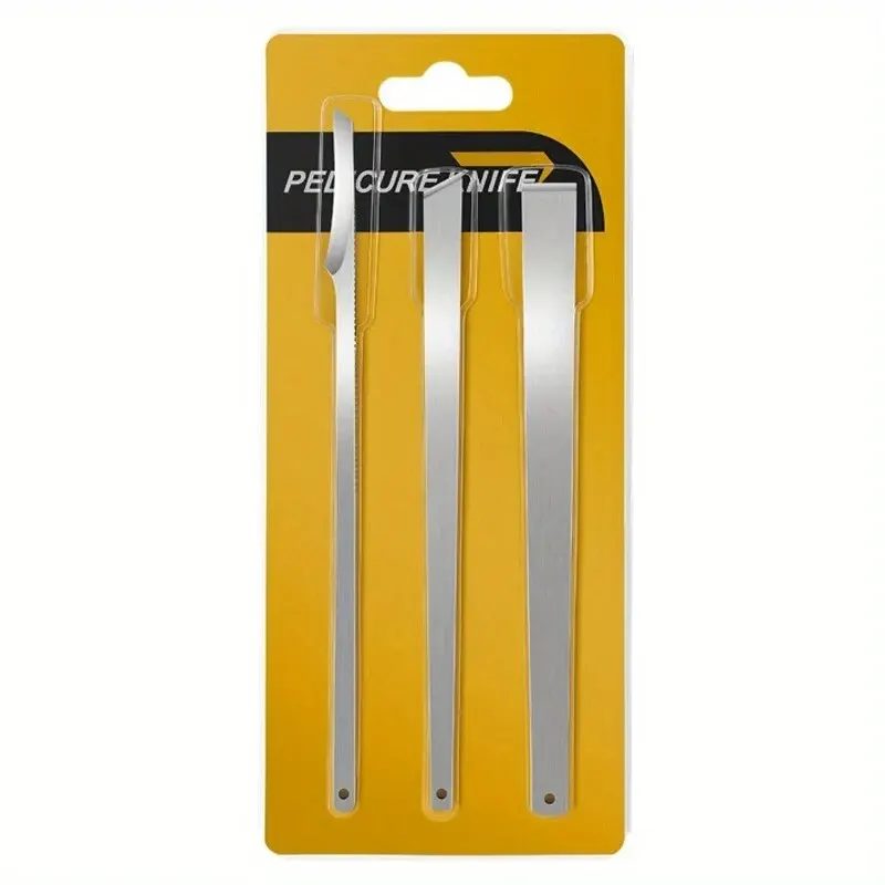 3-Piece Professional Pedicure Set Stainless Steel Foot Care Tools Ingrown Toenail Removal