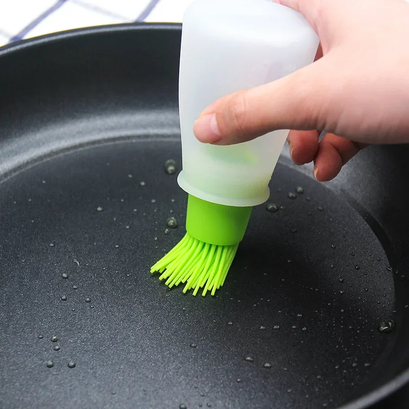 BBQ Oil Brushes Liquid Oil Pastry Kitchen Baking Silicone Bottle Brush Portable Grill Tool Kitchen Tools For BBQ silicone spatula pastry brush