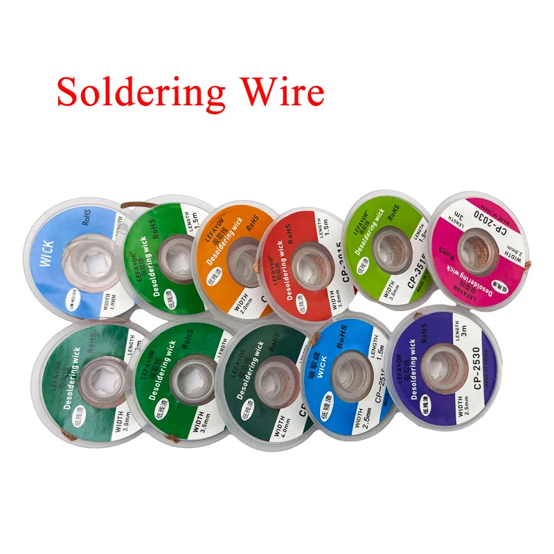 Solder Remover 1mm-2.5mm-4mm 1.5M Tin Removal Welding Wire