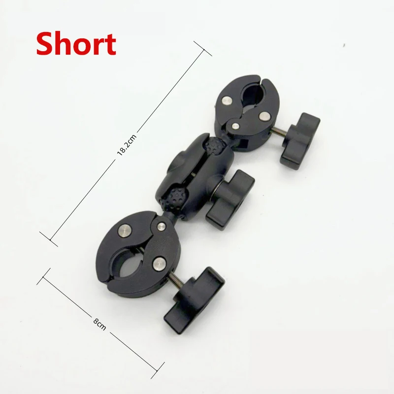 Support Fixation Double Pince pour Moto GoPro Insta360 X3 X4 X5