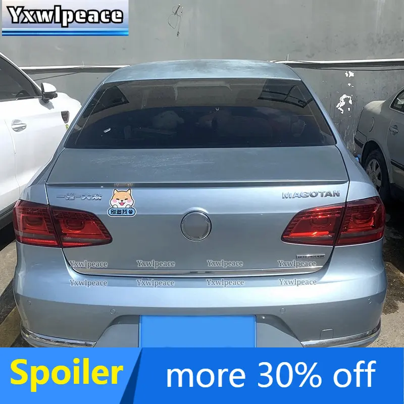 Für volkswagen passat b7 hochwertiges abs material unlackierte farbe auto  heckflügel verkleidung hinten kofferraum lippen spoiler - AliExpress