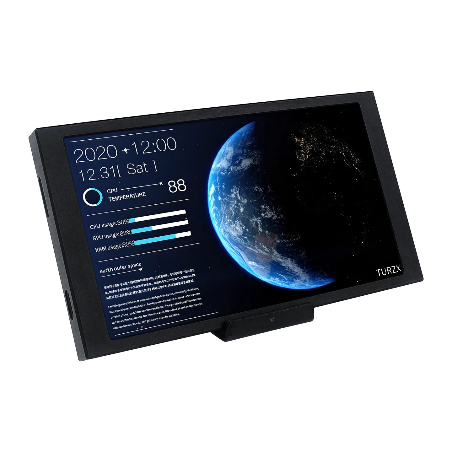 New 5.2 Inch IPS Type C Secondary Screen 1280x720 CPU GPU RAM Computer Hardware