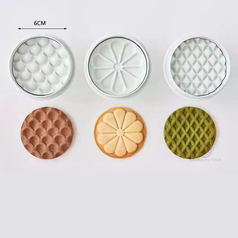 Chocolate Sandwich Cookie Cutter & Fondant Stamp for Baking and Cake Decorating