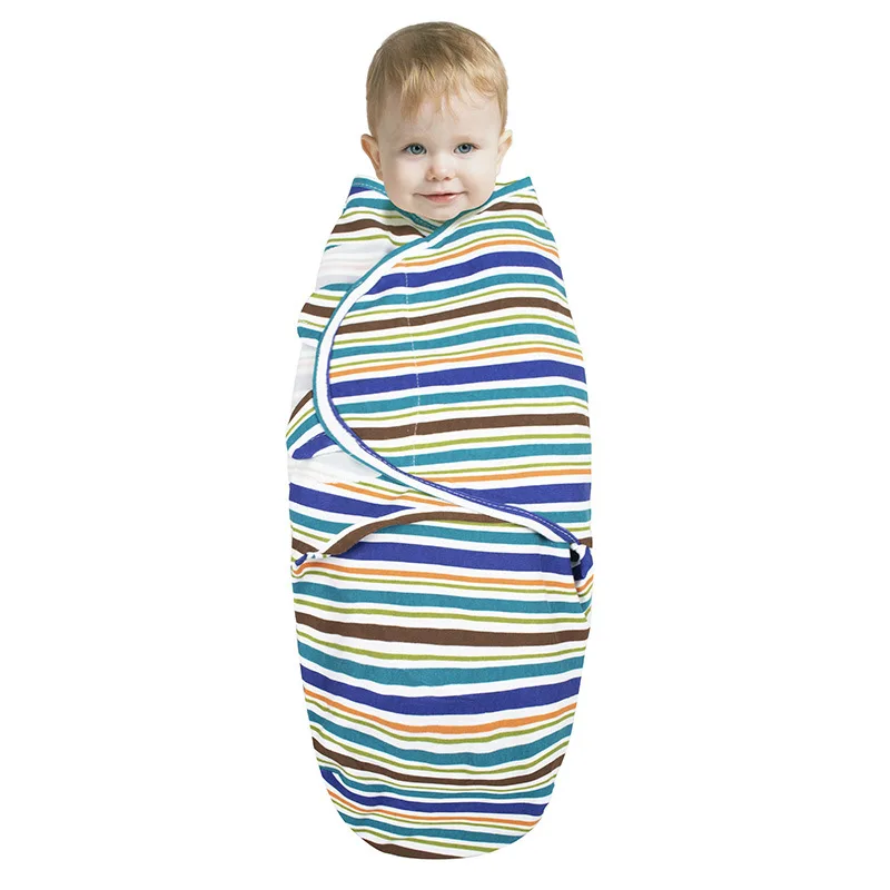 Newborn Envelope Swaddle Blanket Cocoon Wrap Cap Sleep Sack Receiving Bedding Cotton Infant Bedclothes
