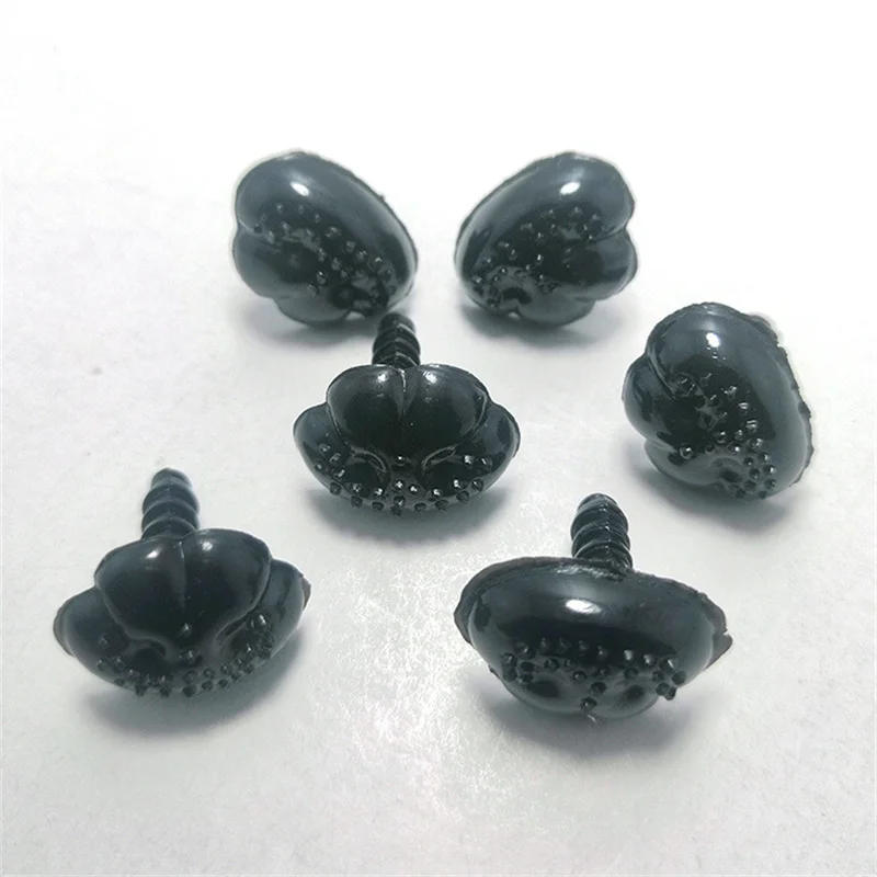 DIY 9/12/15/19mm Flat Bottom Triangle Nose Toy Puppy Bear Nose  Accessories Plastic Plushs Snout Animals Nose Plush Accessories 3