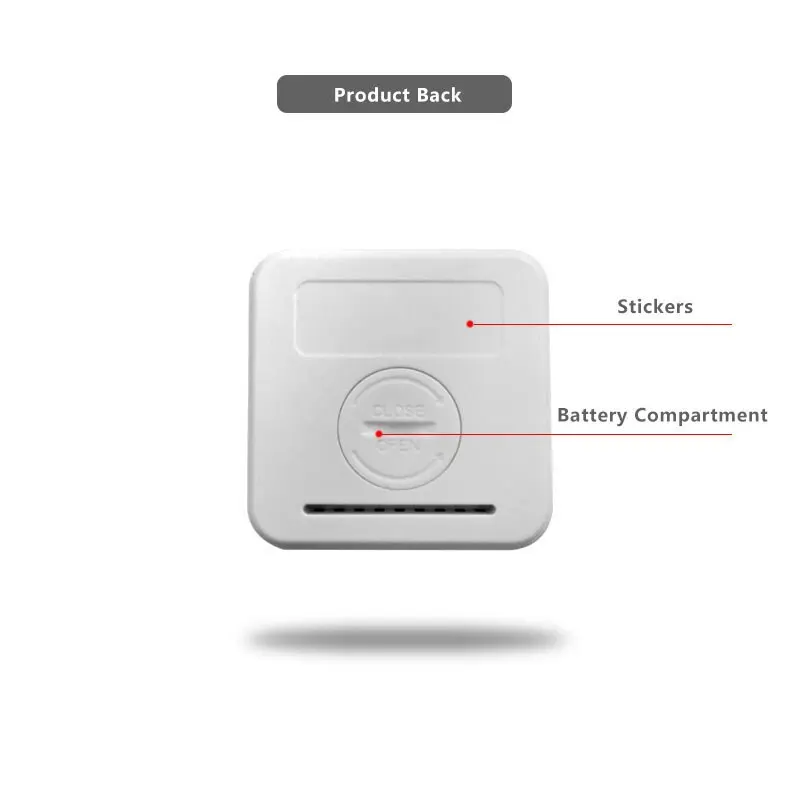 Temperature and Humidity Meter White Mini Electronic Car Thermometer Refrigerator Thermometer With Smiling Face Display