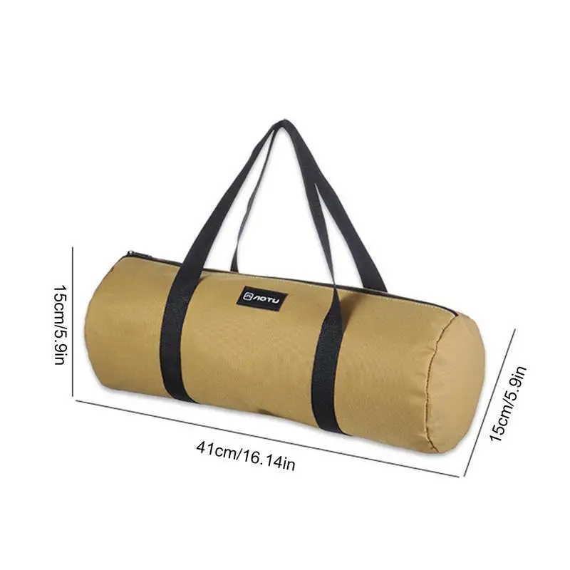 Outdoor Camping Tent Stake Bag Canvas Double Layer Camping Tent Peg Nail Storage Bag Tent Accessories Ground Nail Storage Bag