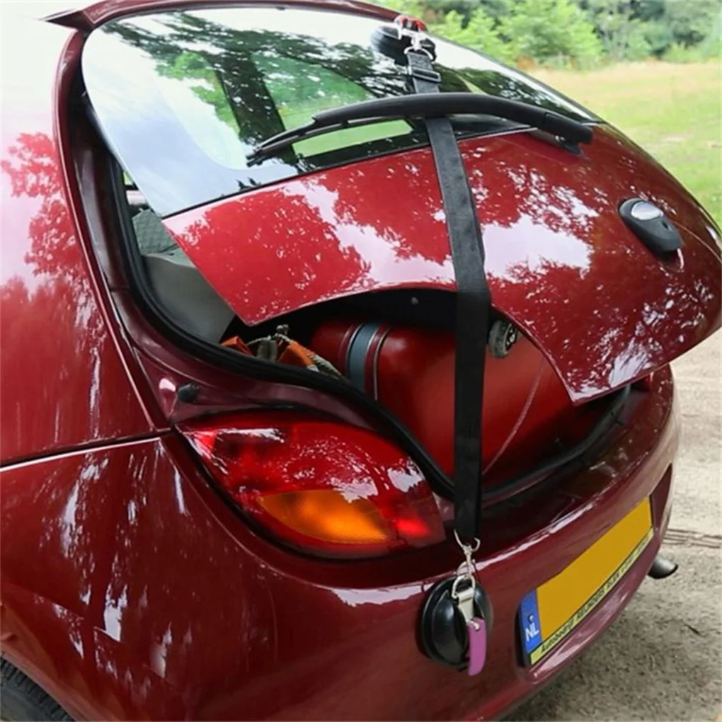 

Car Strap Suction Cup Tensioner Safety Holder Trucks Roof Rack Tie Down Hook Universal Outdoor Automobile Accessories