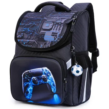Orthopedic Backpack For Boys Cartoon 3D Primary School Students Bookbags Kids Satchels Children Backpack 8 Years mochilas 1