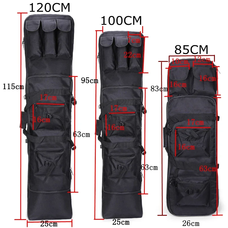 Tactical Hunting Rifle Bag Equipment Paintball Shooting Bag 85 100 120cm Outdoor Airsoft Gun Carry Protection Handbag 5