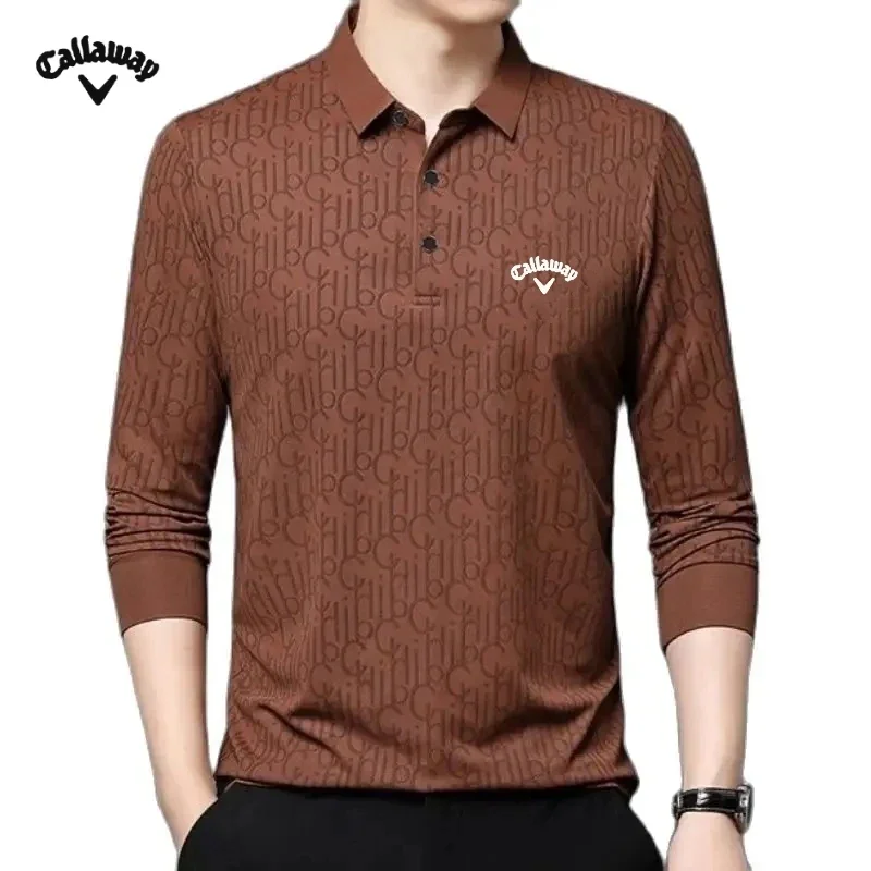 Spring and Autumn Men's High Quality Embroidered Long Sleeve Polo Shirt New Luxury Fashion Business Leisure Multi Functional Top 6