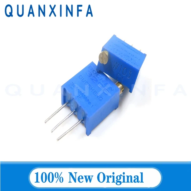 3296W-103 104 3296W 10 50 100Ohm 1K 2K 5K 10K 20K 50K 100K 200K 500K 1M 2M Ohm 200R 500R Trimpot Trimmer Potentiometer 5PCS trimmer potentiometer