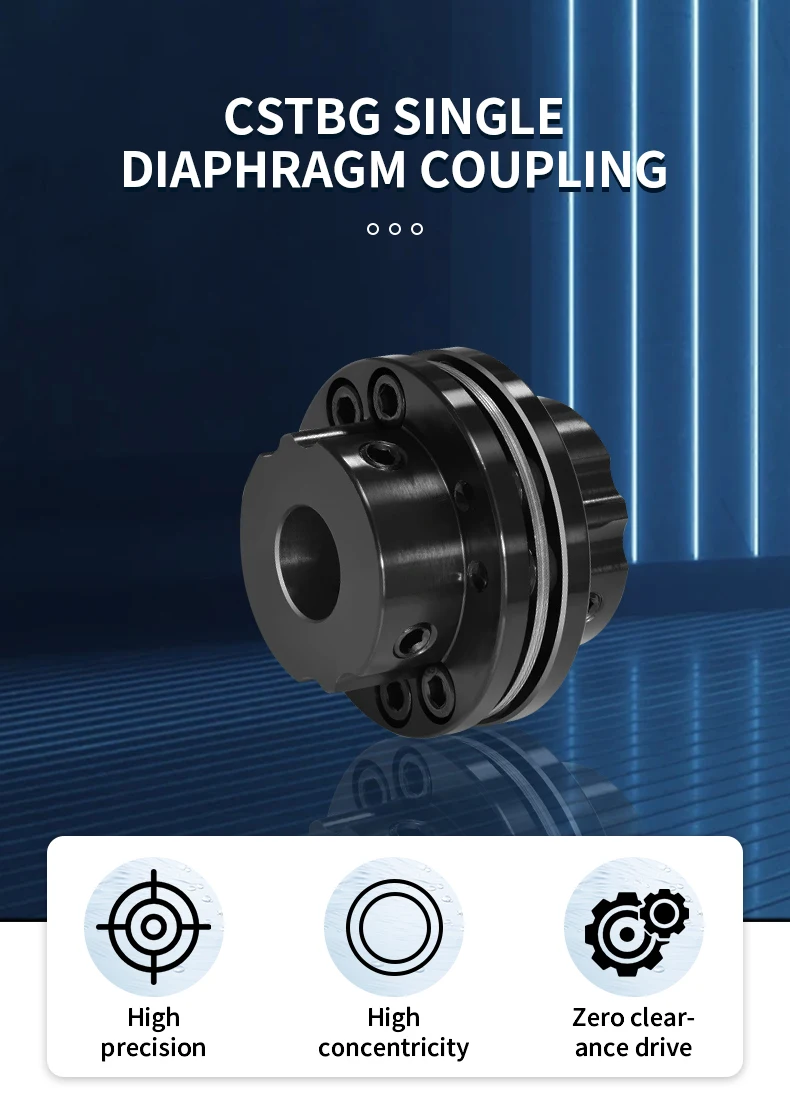 CSTBG Kupplung 8-Loch-Membranmotor 45 # Stufenförmige Flanschkupplung aus Stahl mit hohem Drehmoment CSTBG-87X67 CNC-Antriebsteile – Detail 1