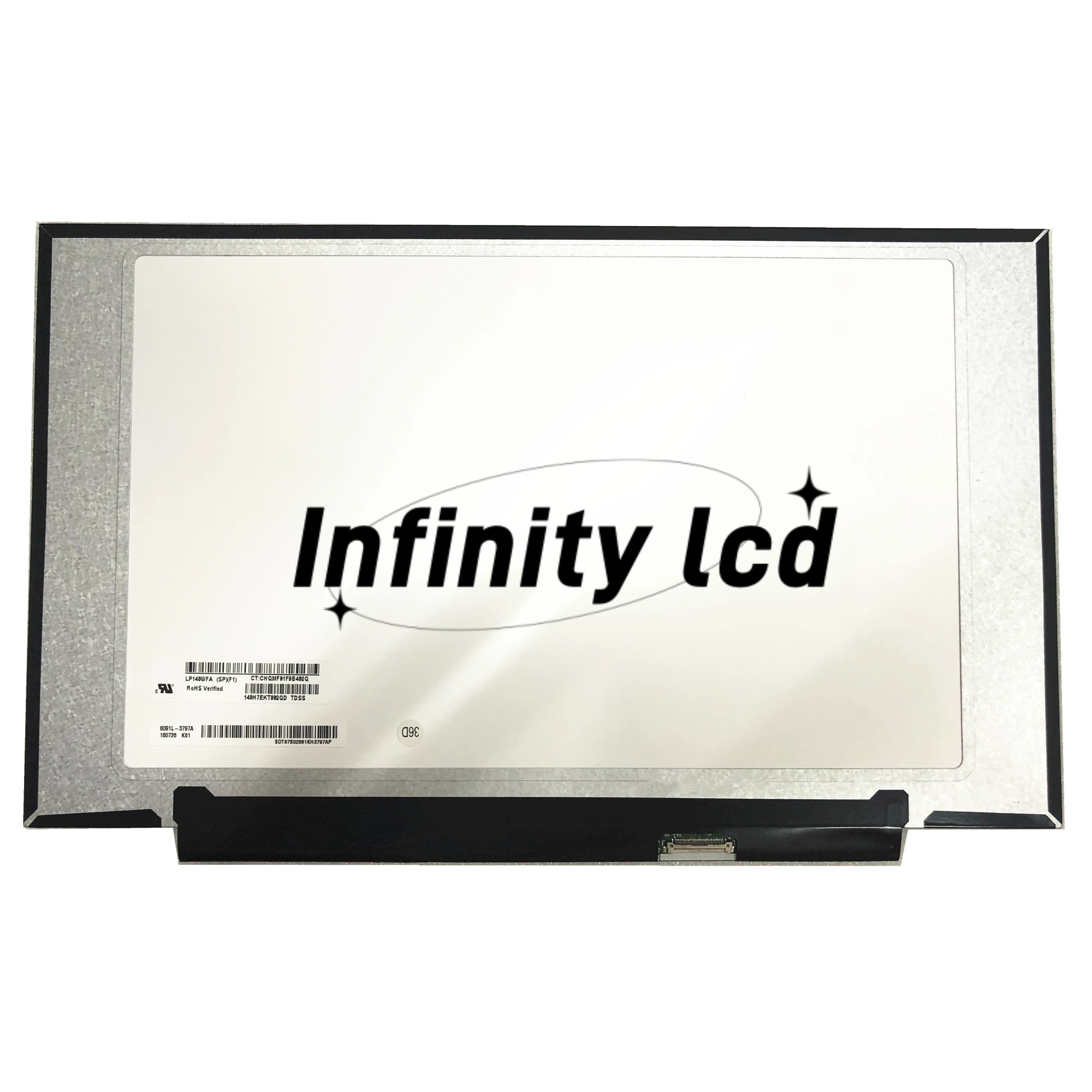 LP140WFA SPF1 1920X1080 LCD 스크린 패널 매트릭스 45% NTSC 30 핀 EDP 14.0 '인치