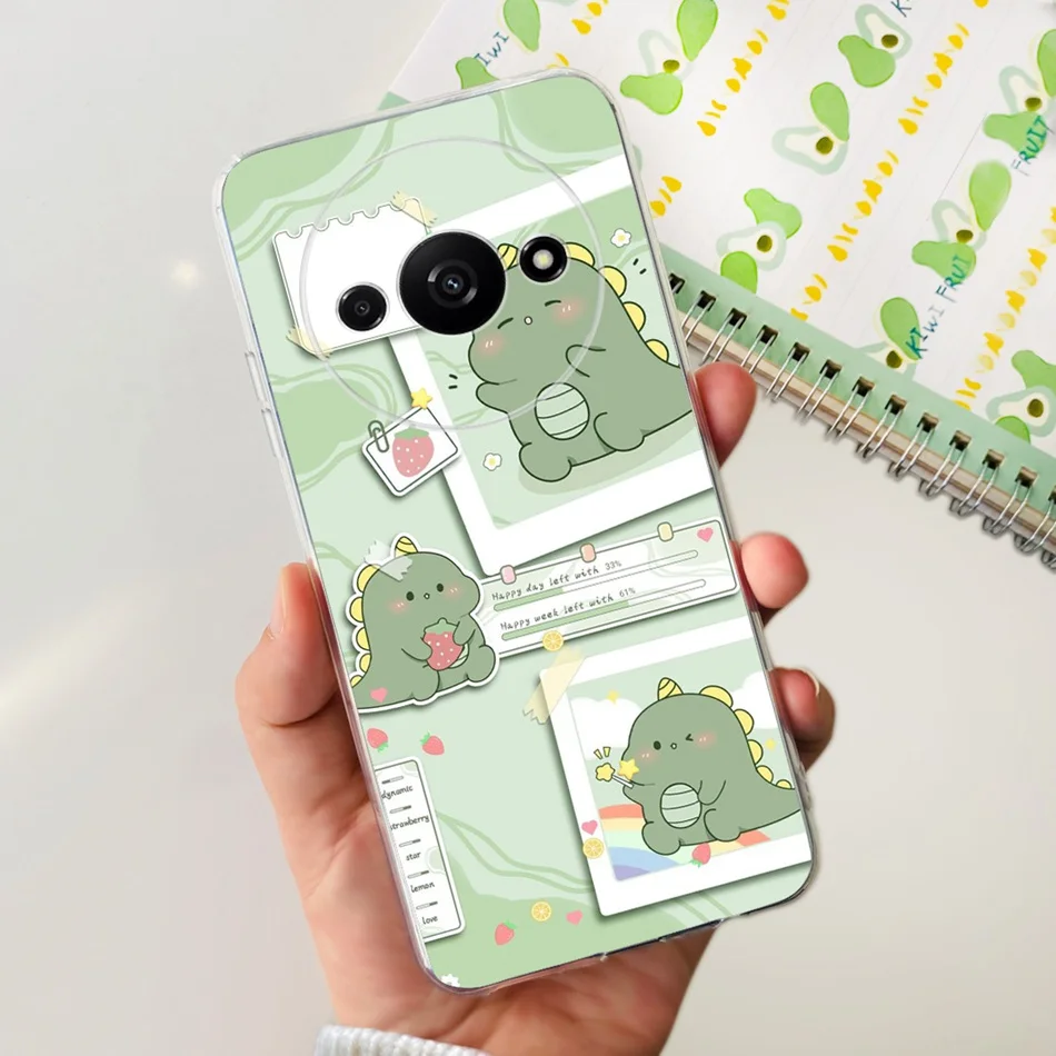 Elegant Printing Soft Silicone Clear TPU Slim Phone Case