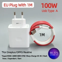 Original OnePlus SuperVOOC High - Speed Travel Power Adapter - EU with 1m cable