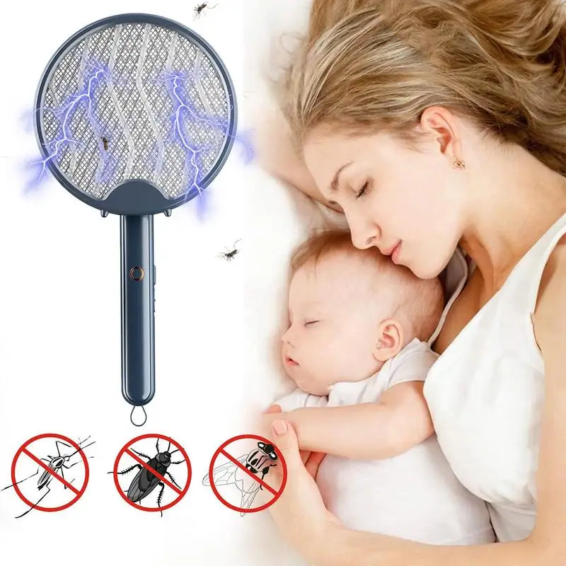 

Household Safety Super Mosquito Killing Lamp Fly Bat Lithium Battery Mosquito Swatter Mosquito Killer Lamp Killer Fly Swatter