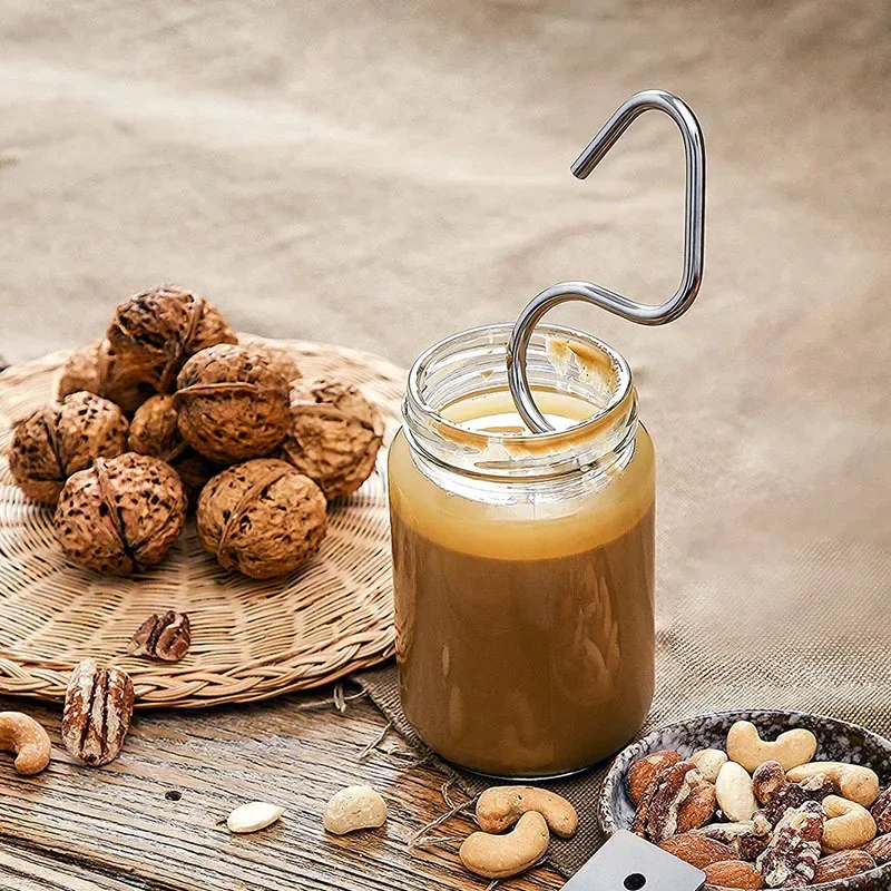 Stainless Steel Multipurpose Peanut Butter ScraperMixer Food Grade Material Stirrer Manual Churner for Mixing Kitchen Tool