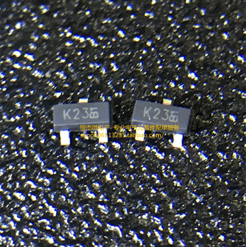 10Pcs/ New Imported Original Bss123W-7-F Silk Screen K23 Sot-323 N-Channel Mos Field Effect Tube