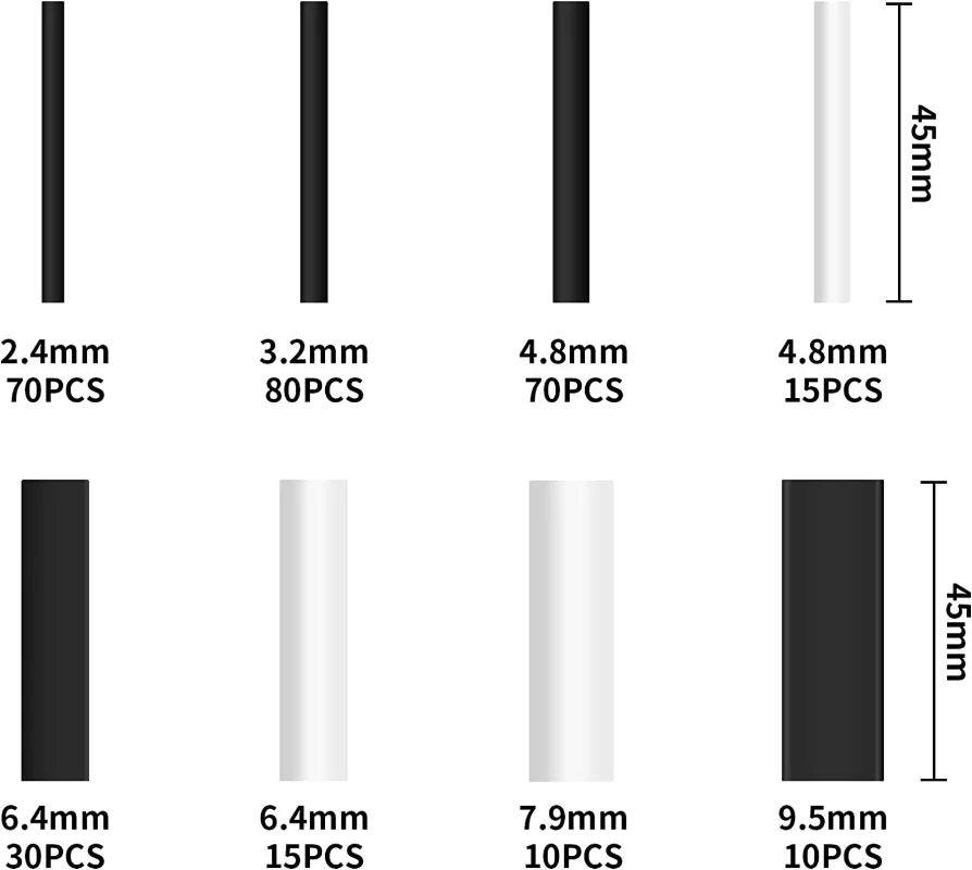 300Pcs Heat Shrink Tubing Kit Shrink Ratio 3:1 with Glue Waterproof Heat Sking Tube Cable Sleeves Repair Kit Self-Adhesive Lined heat shrink tubing,heat shrink tube,heat shrink tube kit,heat shrink cable sleeve