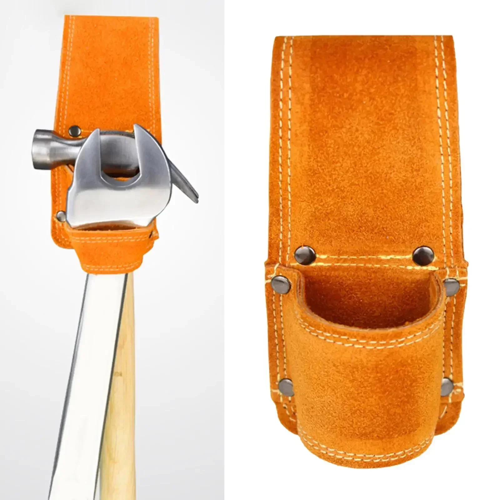 

Hammer For Tool Belt Holster Hammer Pocket Holder Loop Sheath Storage Wrench PU Tool Woodworking Organizer Rack Holder Leather