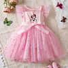 Mickey Minnie Mouse 2-6Y Baby Girl Dress Princess Mesh Skirt Summer Sleeveless Wedding Party Dresses for Girls Summer 1