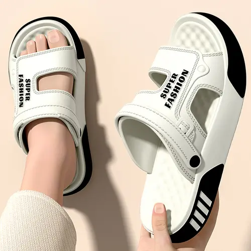 Men Slippers Summer EVA Soft-soled Platform Slides Sandals Indoor Outdoor Walking Beach Shoes Flip Flops Mens Home Shoes - Image 3