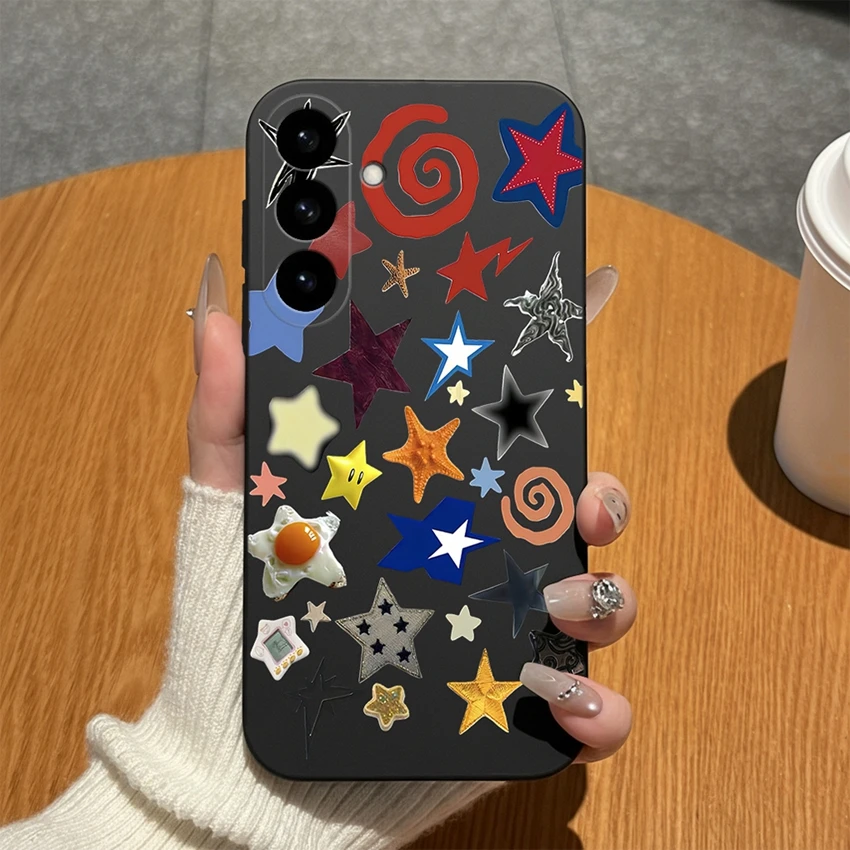 Abstract Art Pattern Soft Matte Silicone Phone Case - High-Quality Bumper Shell