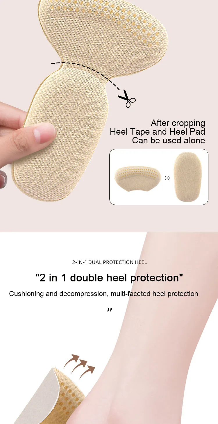 T Shape High Heels Heel Stickers Heel Protector for Shoes Sponge