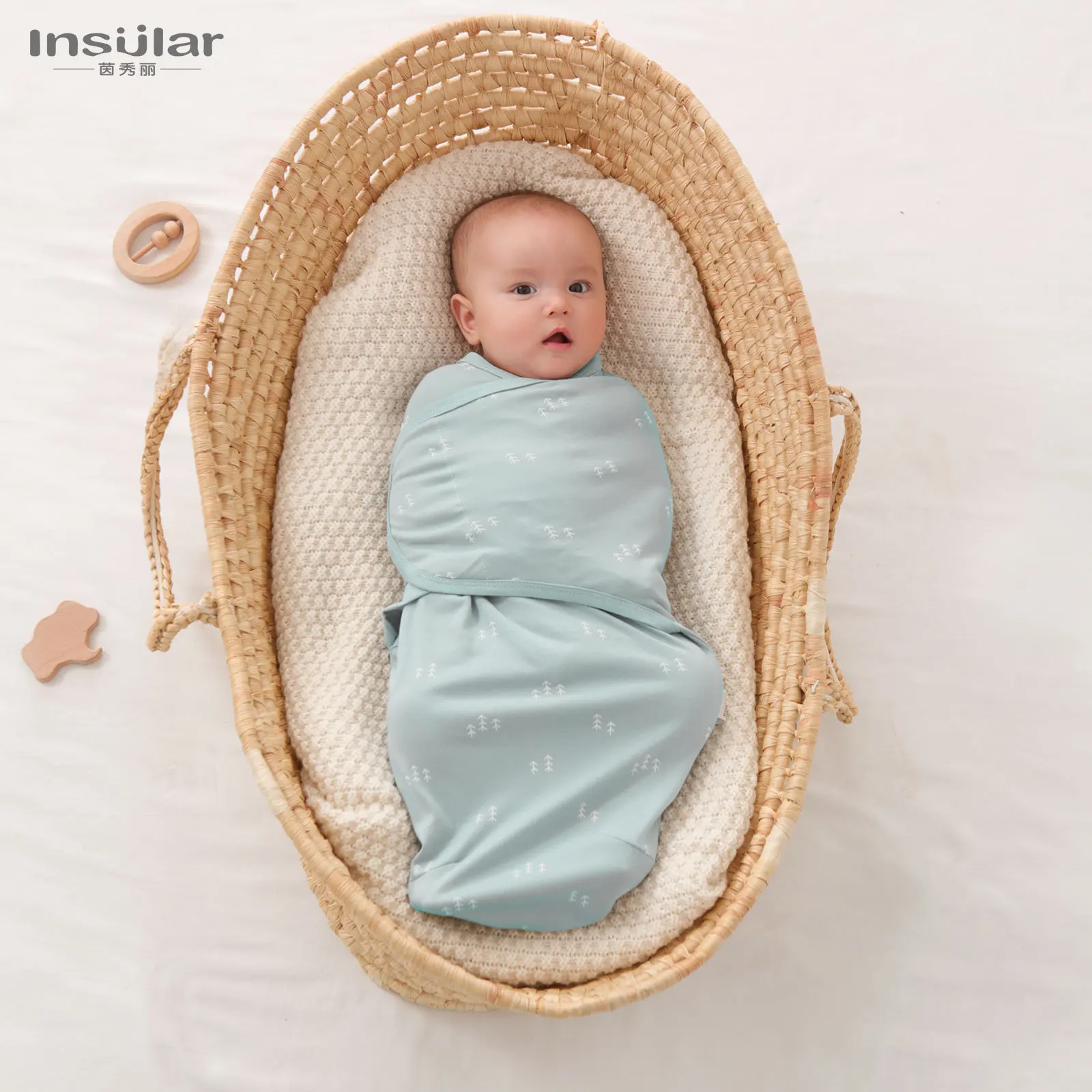 Baby Blanket Hat Set Cartoon Printed Cotton Newborn Swaddle Adjustable Infant Sleeping Swaddle Wraps All Seasons 0-6 Months