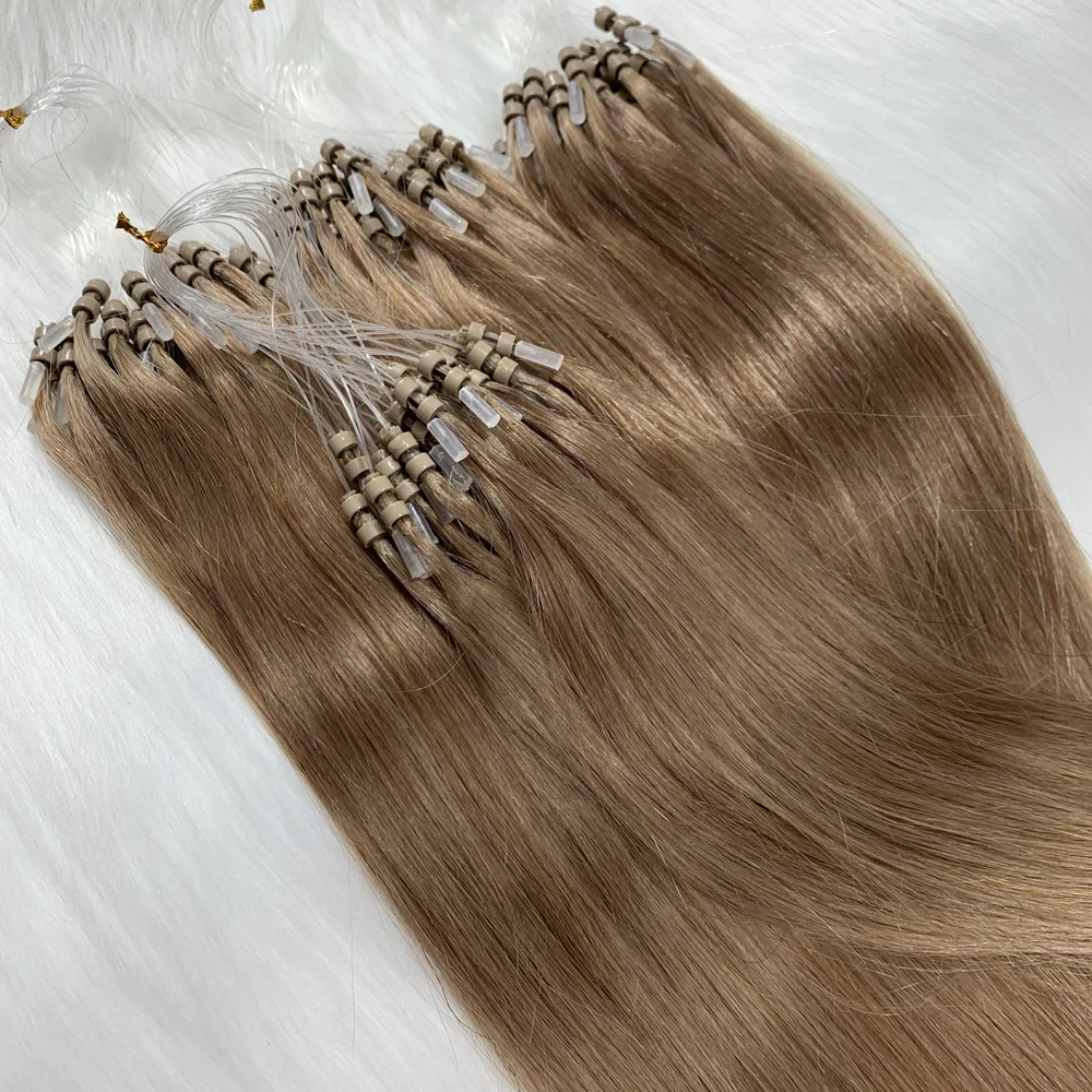 100% Remy Hair Human Hair Extensions Double Drawn Micro Loop 14"-24" human hair extensions