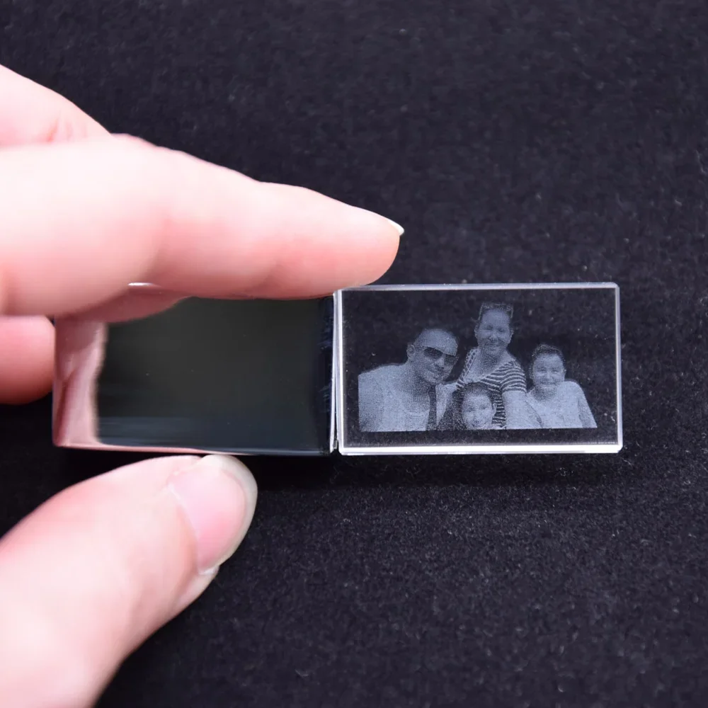 Pendrive 크리스탈 LED 라이트 USB 플래시 드라이브, 금속 2.0 메모리 스틱, 3D 로고 개인화, 4GB, 8GB, 64GB, 32GB, 16GB, 128GB, 로트당 20 개