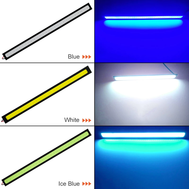 รูปสินค้า ไฟ LED COB DRL 17 ซม. สีขาว แผงอลูมิเนียม สำหรับรถยนต์