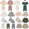 Child Sweaters 2024 Autumn Girl Boy Sweatshirt and Pant Set Casual Hoodies Winter Velvet Kids Jacket Outwear Clothing 1