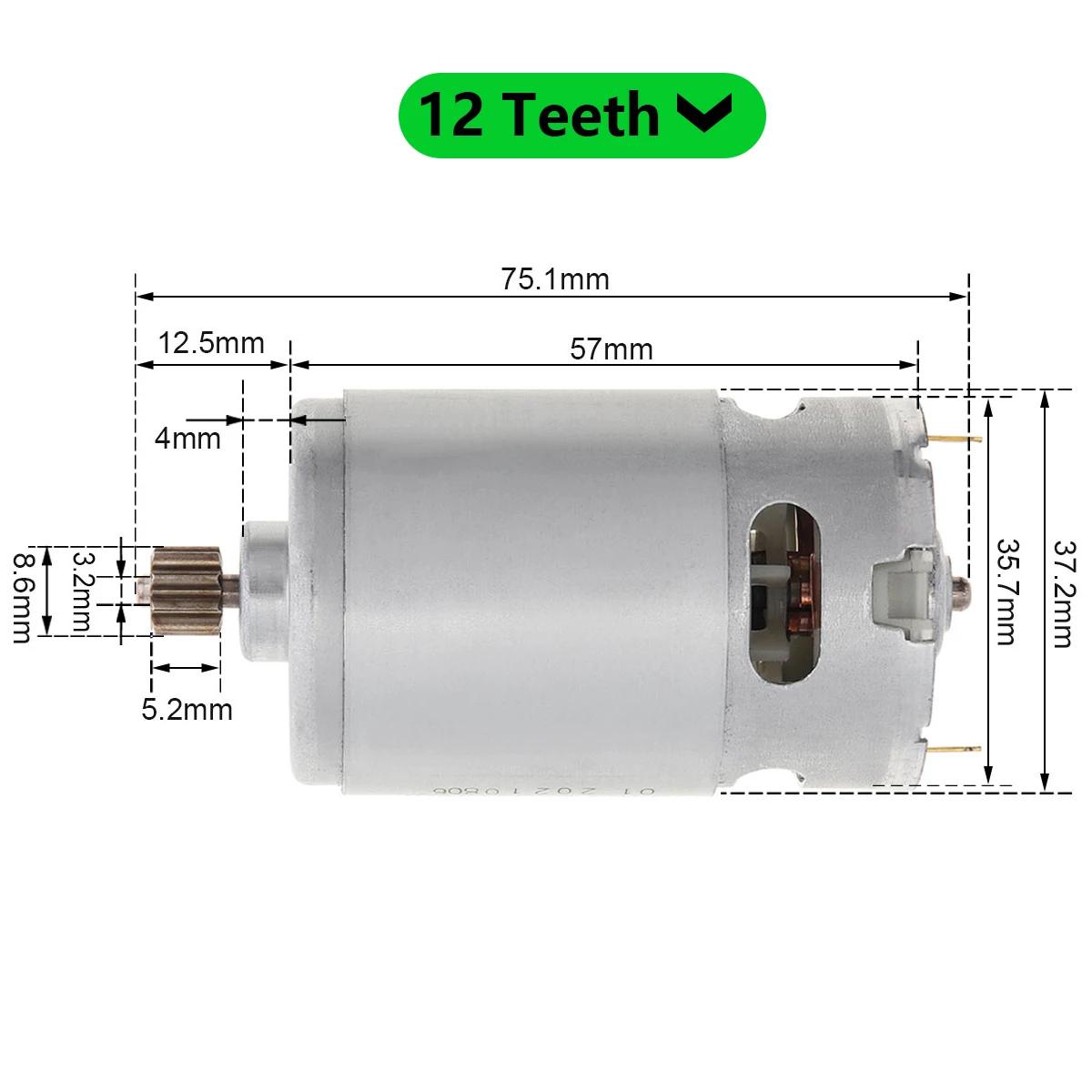 Motor DC para chave de fenda elétrica,