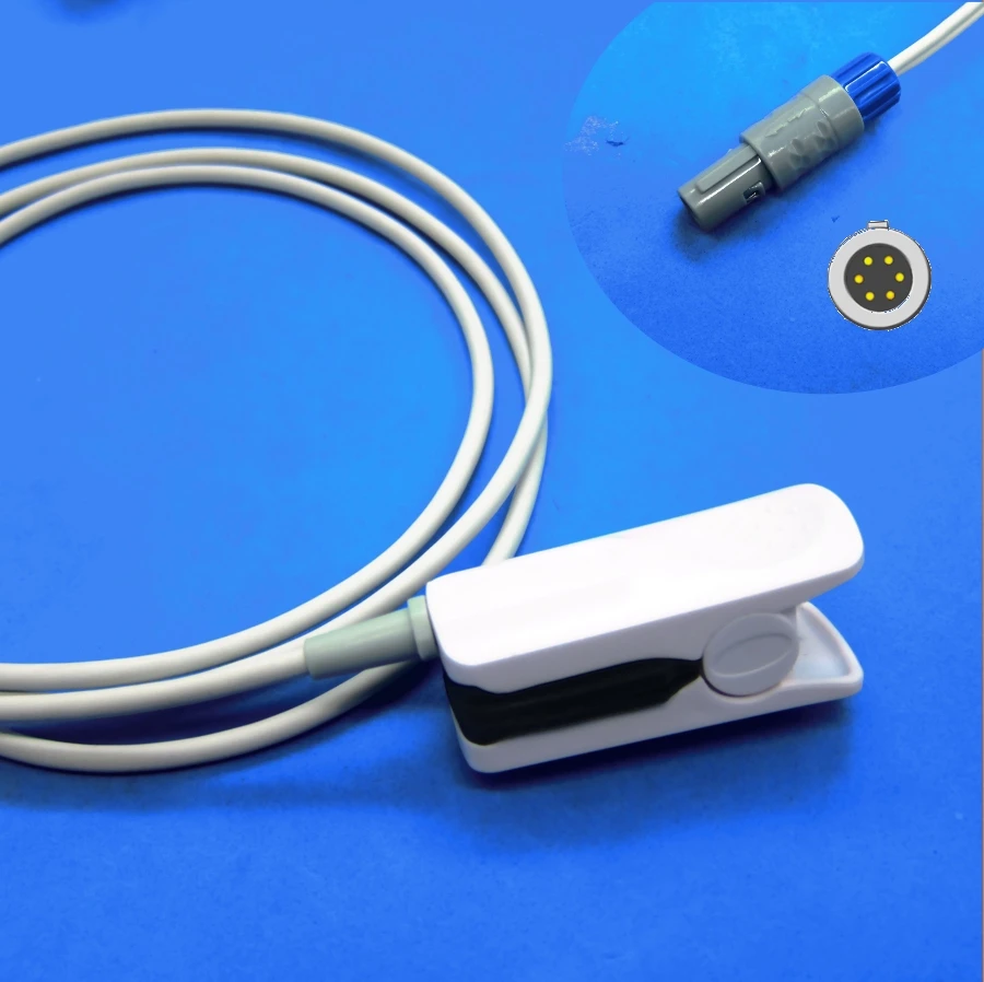 

Reusable adult finger soft spo2 sensor for zondan ZD 120 patient monitor use