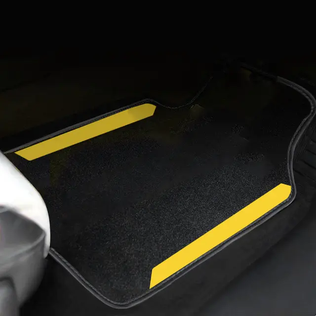 Couleur jaune Tapis de sol de voiture universel en daim, intérieur de  voiture, pour PEUGEOT 206 206CC 207 207 - Cdiscount Auto