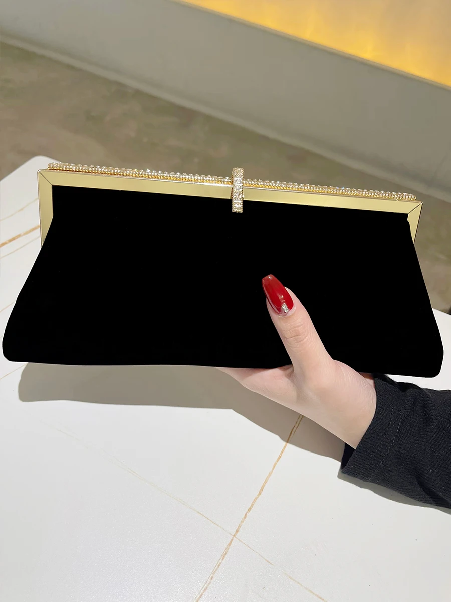 Boutique De FGG Crystal Clutch Bag Dames Bruiloft Avondtas Strass Feest Kristal