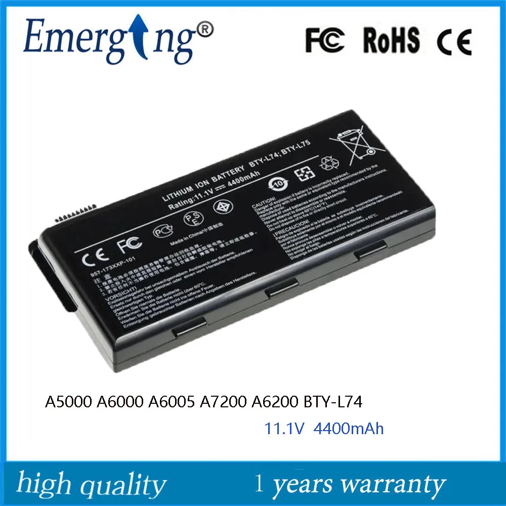 

Аккумулятор для ноутбука, аккумулятор для MSI A5000 A6000 A6200 A6203 A6205 A7200 CR600 CR610 CR610X CR620 CR630 CR700 CX600 CX600X CX610 CX62