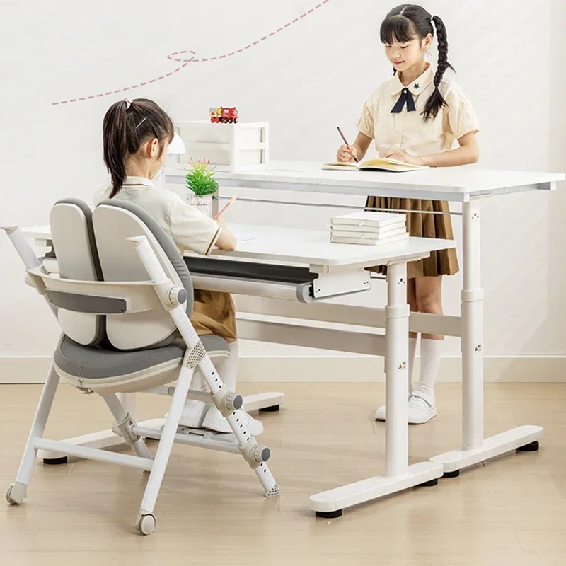 Kids Furniture Study Table School Supplies Set Children's Desk Chair Classroom Childrens Room Child Elementary Tables Small