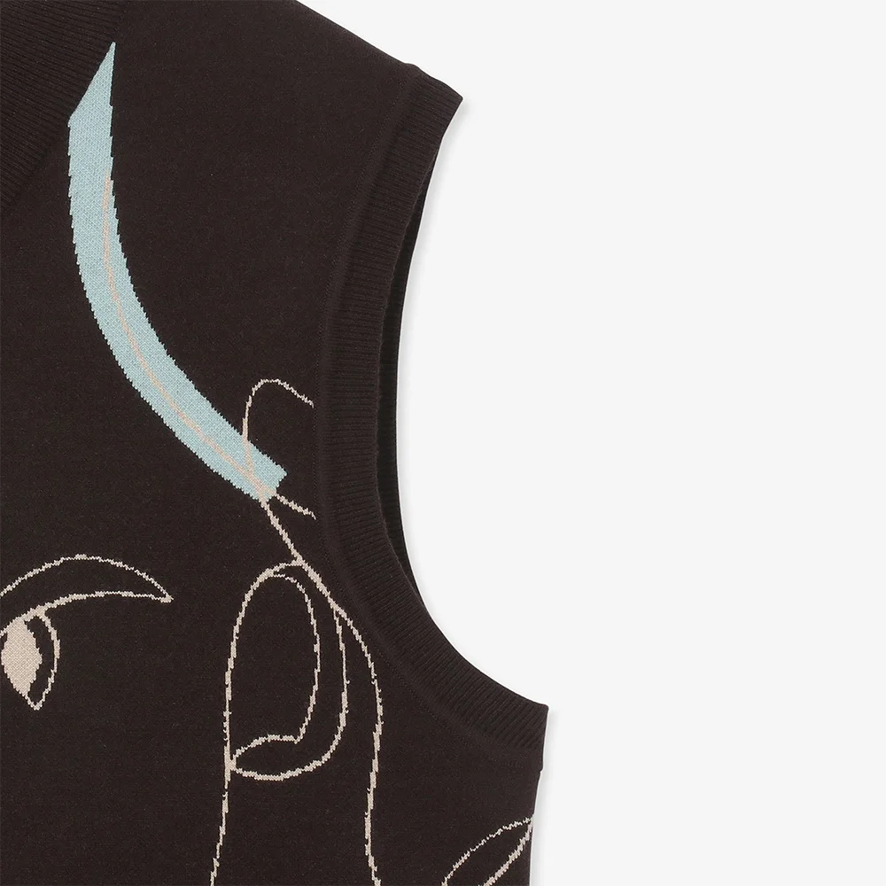 Special Taste Trendy Knitted Vest for Men Luxurious Autumn Sports Style Golf Versatile and Comfortable