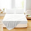 Queen Size Bed Flat Sheet - Soft Plain Solid Color Top Sheets Double Bed Linen without Pillowcase for Home Bedding Essentials 2