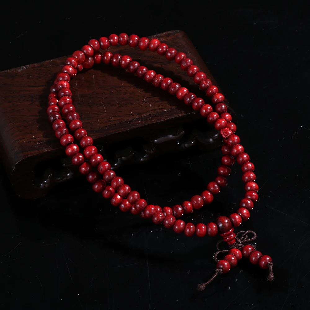 Sandalwood Prayer Bead Bangle for Meditation