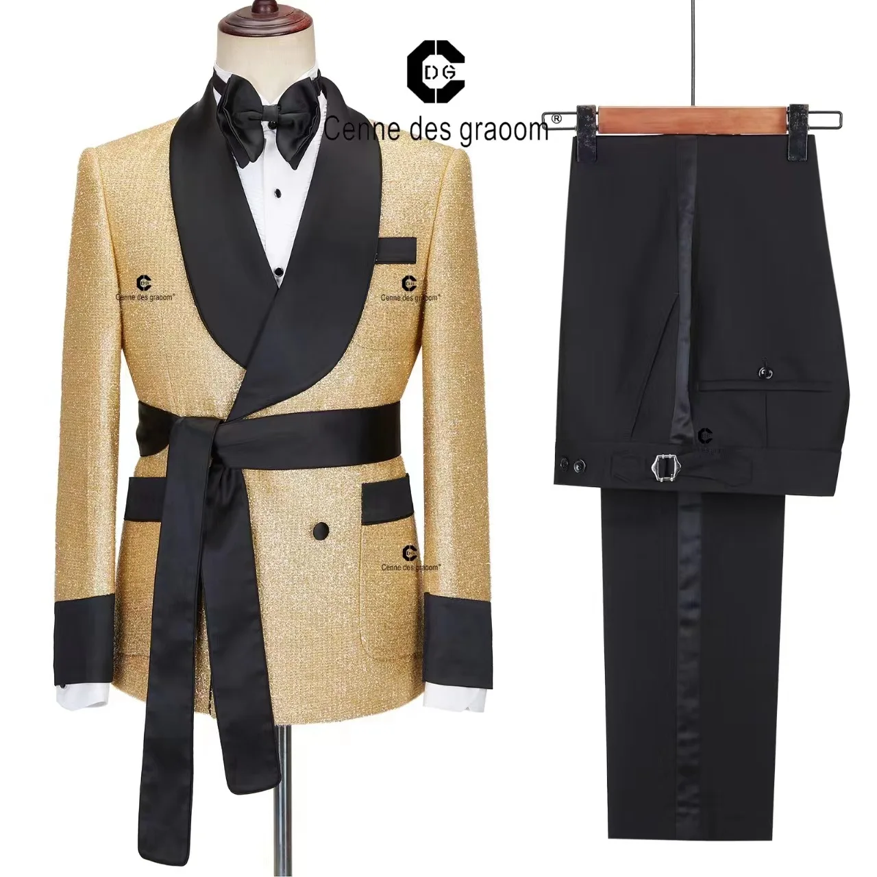 latest Men Suit2-piece suit fall cardigan small suit belt Casual banquet host multi-color optional