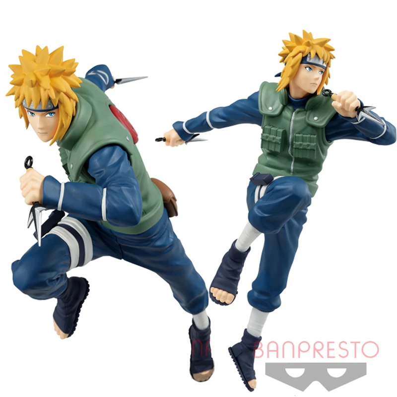 18cm Bandai Original Banpresto Naruto Shippuden Minato Namikaze Vibration Stars Anime Action Figures Collection Model Toys Gifts Aliexpress