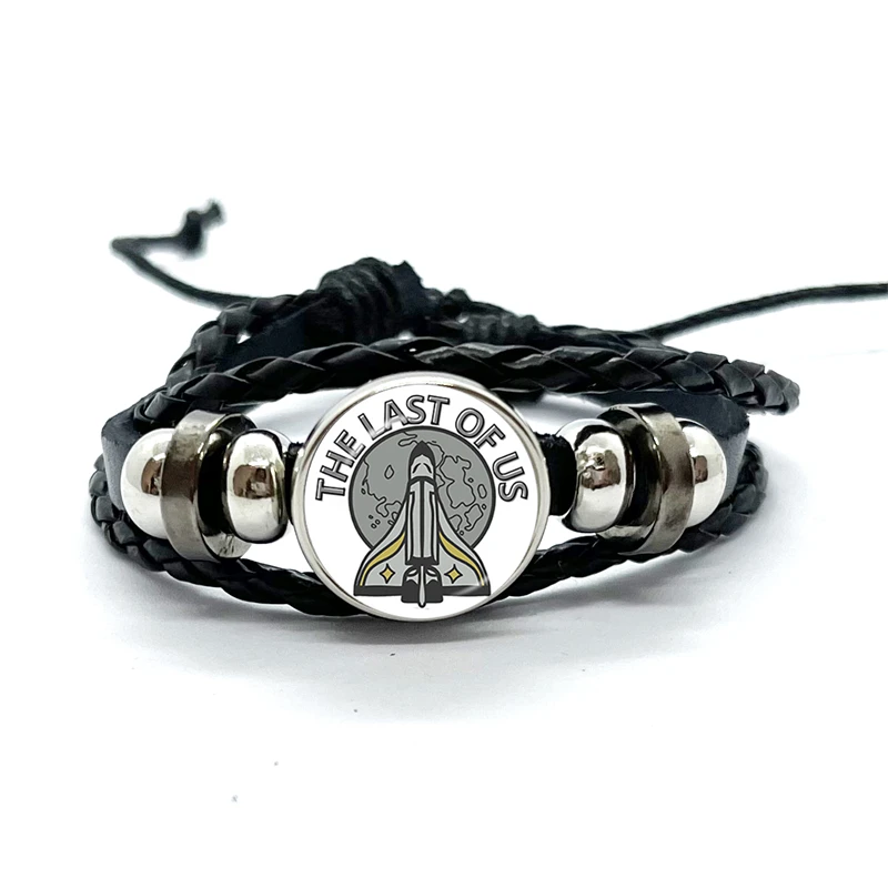 Game The Last Of US Leather Bracelet For Women Men Punk Ellie Multi-layer Chain Bangle Adjustable Chain Wristband Gift 2