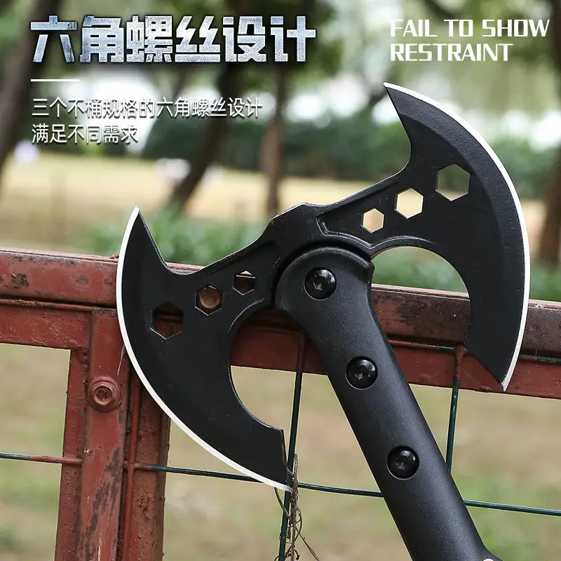 Camping axe Multifunctional sapper axe camping fire devil survival tactics outdoor portable mountain cutting firewood