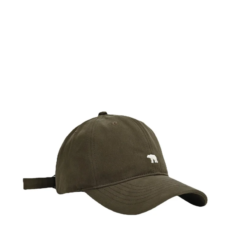 Fashion Baseball Cap for Women and Men Embroidery Polar Bear Hip Hop Snapback Caps Cotton Sun Hats Unisex Solid Color Visor Hats baseball caps baseball cap