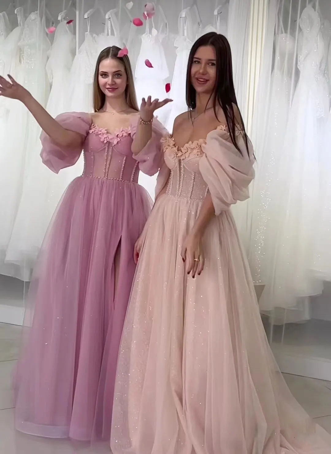 

2023 New Applique Tulle Prom Dress A-Line Off Shoulder Floor-length Evening Dress Arabia Formal Occasion Dresses Vestidos De