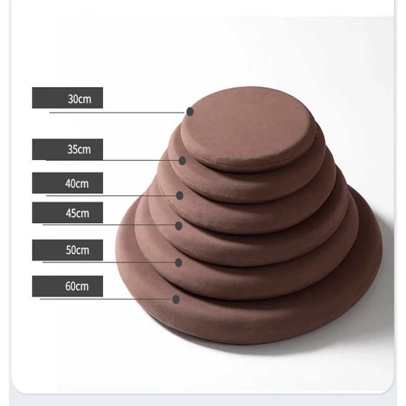 Memory Foam Seat Cushion 30/35/40/45cm Anti-Slip Soft Solid round Floor Seat Futon Office Chair Pad Bar Stool Seat Stool Cushion 6